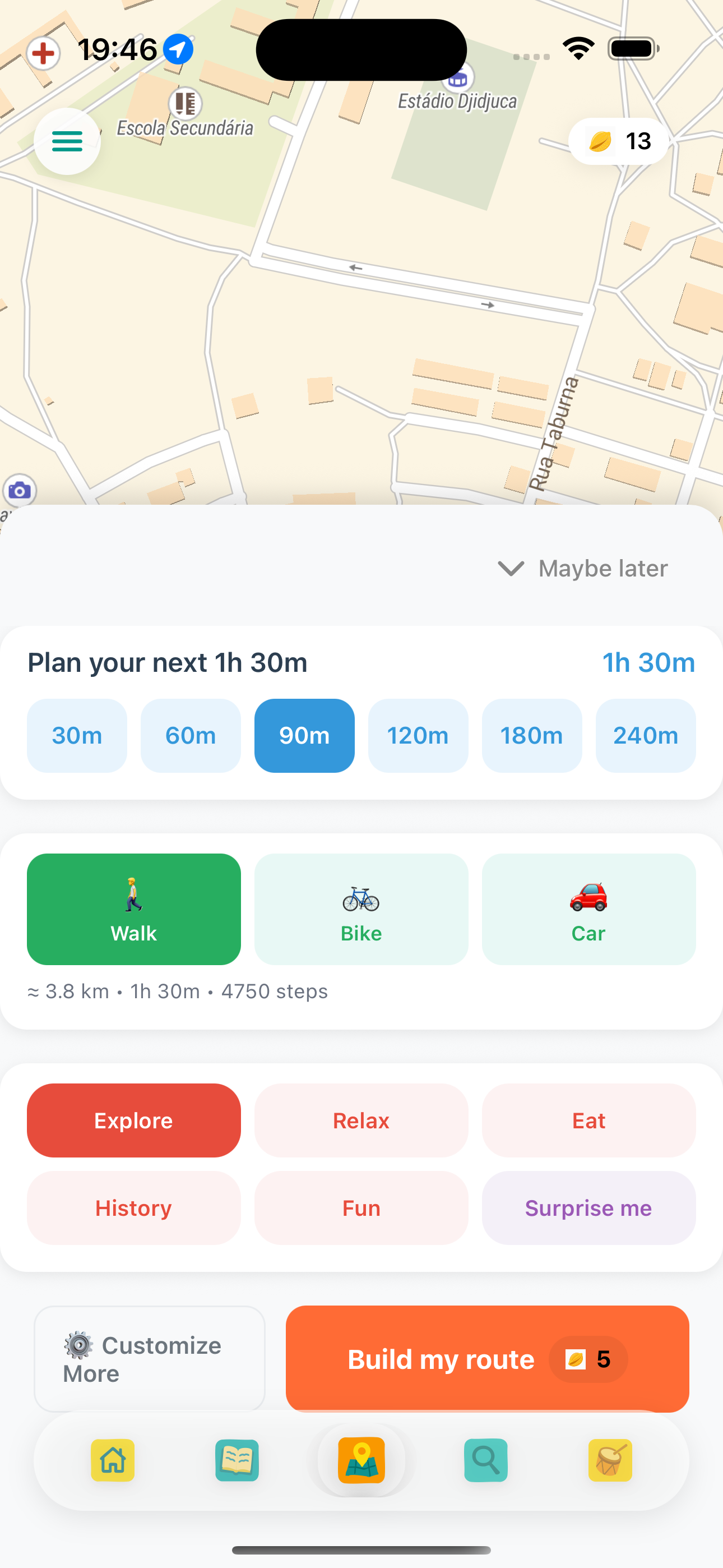 Quick Composer screen